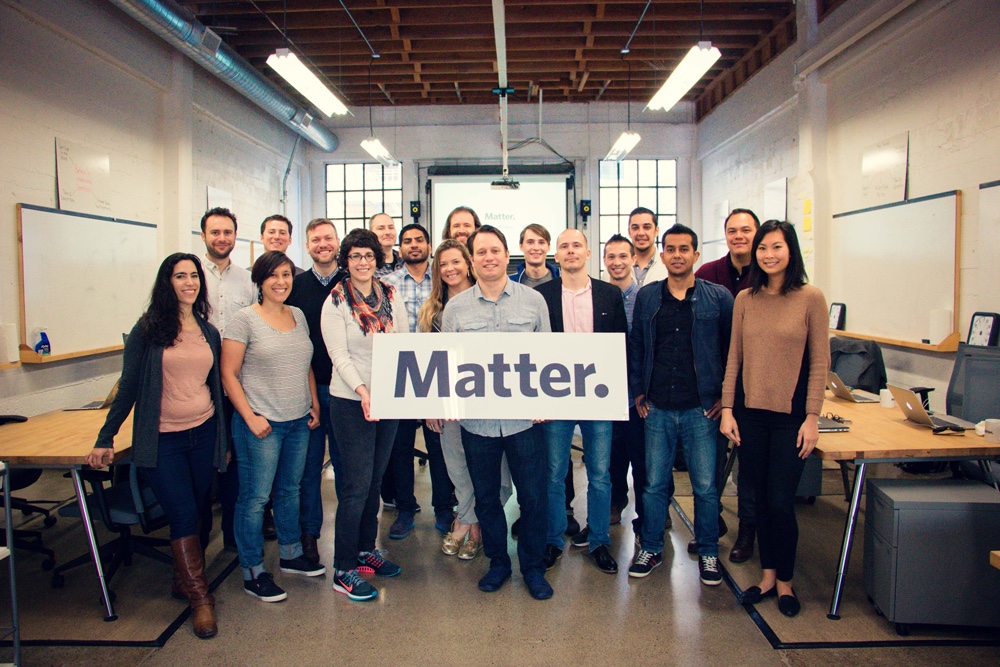 Matter tech accelerator group shot.
